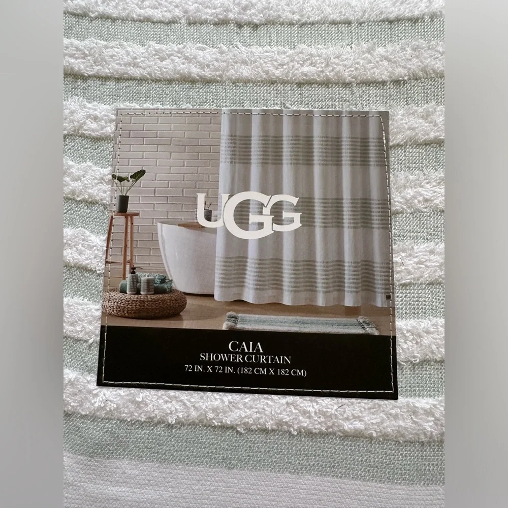NWT $95 UGG shower curtain CAIA 72